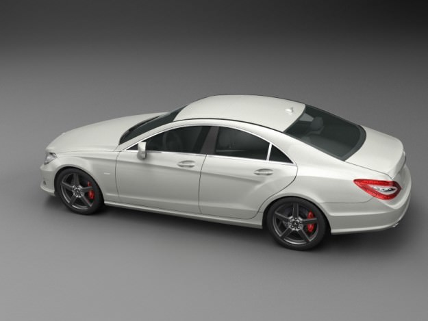 Mercedes Benz CLS CDI 2012 studio 3D model_33