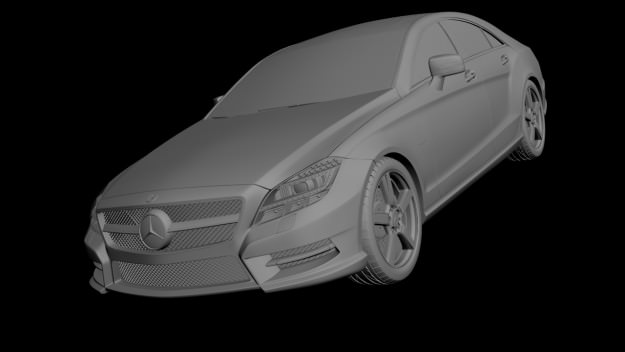 Mercedes Benz CLS CDI 2012 studio 3D model_4