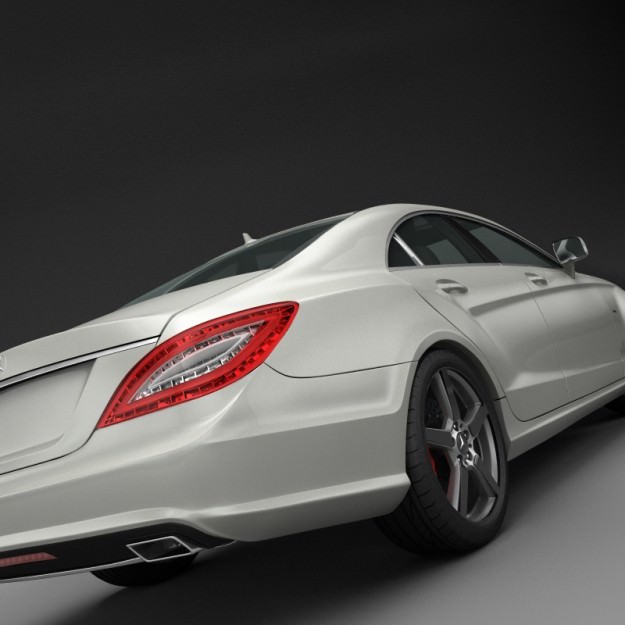 Mercedes Benz CLS CDI 2012 studio 3D model_34
