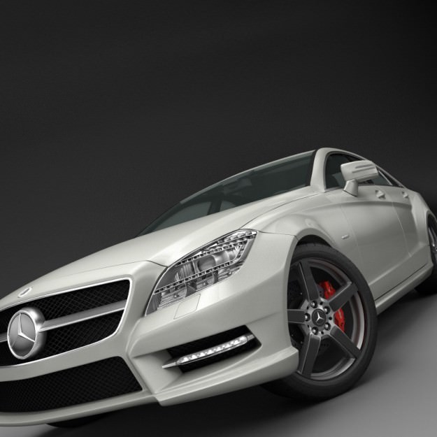 Mercedes Benz CLS CDI 2012 studio 3D model_31