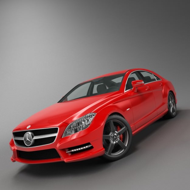 Mercedes Benz CLS CDI 2012 studio 3D model_14