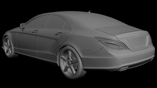 Mercedes Benz CLS CDI 2012 studio 3D model_12