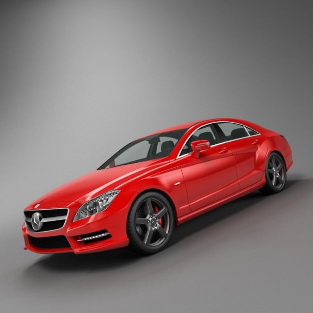 Mercedes Benz CLS CDI 2012 studio 3D model_13