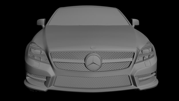 Mercedes Benz CLS CDI 2012 studio 3D model_9