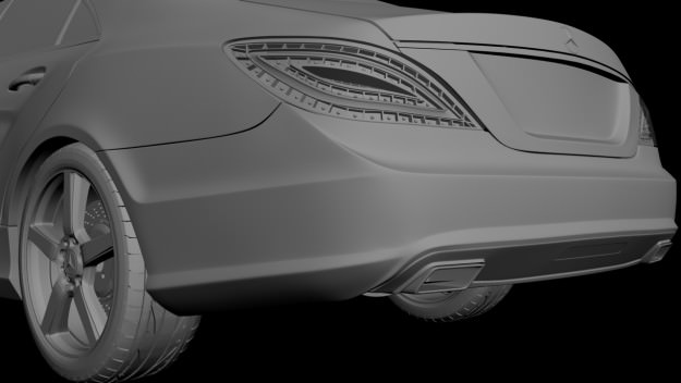 Mercedes Benz CLS CDI 2012 studio 3D model_11