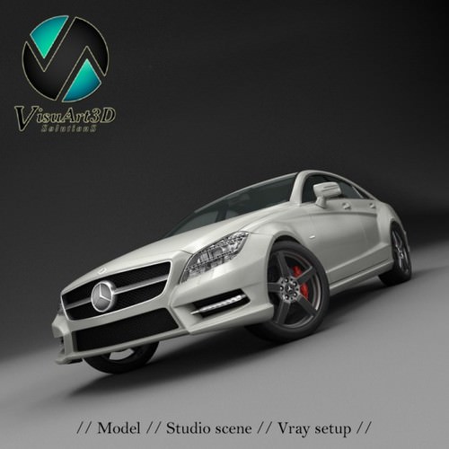 Mercedes Benz CLS CDI 2012 studio 3D model