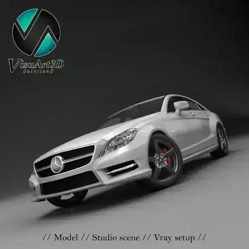 Mercedes Benz CLS CDI 2012 studio 3D model