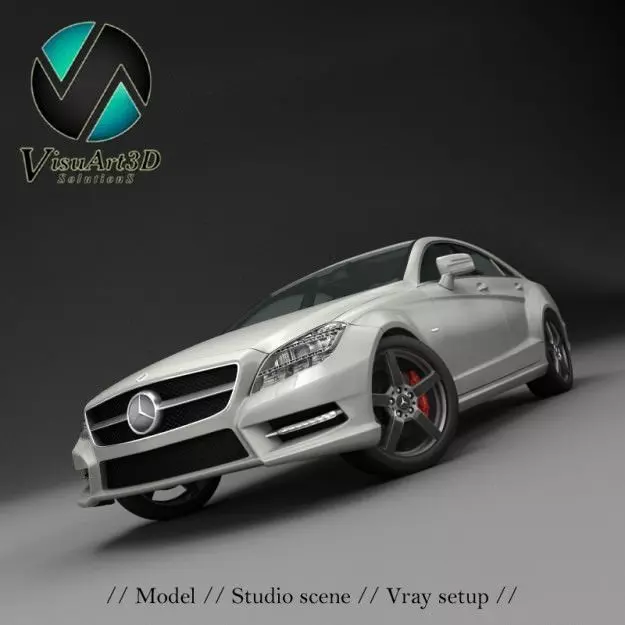 Mercedes Benz CLS CDI 2012 studio 3D model_0