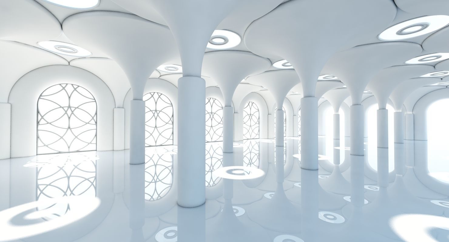 Classic Interior Scene 6 3D model_5