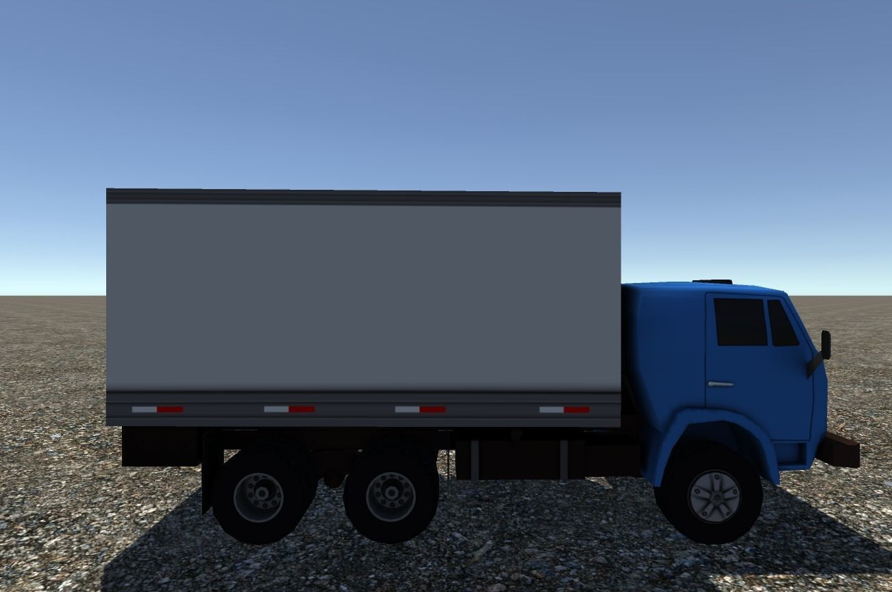 Industrial Small Truck Pack - V Low-poly 3D model_1