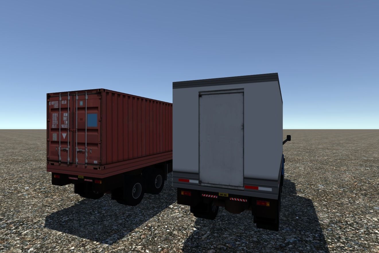 Industrial Small Truck Pack - V Low-poly 3D model_5