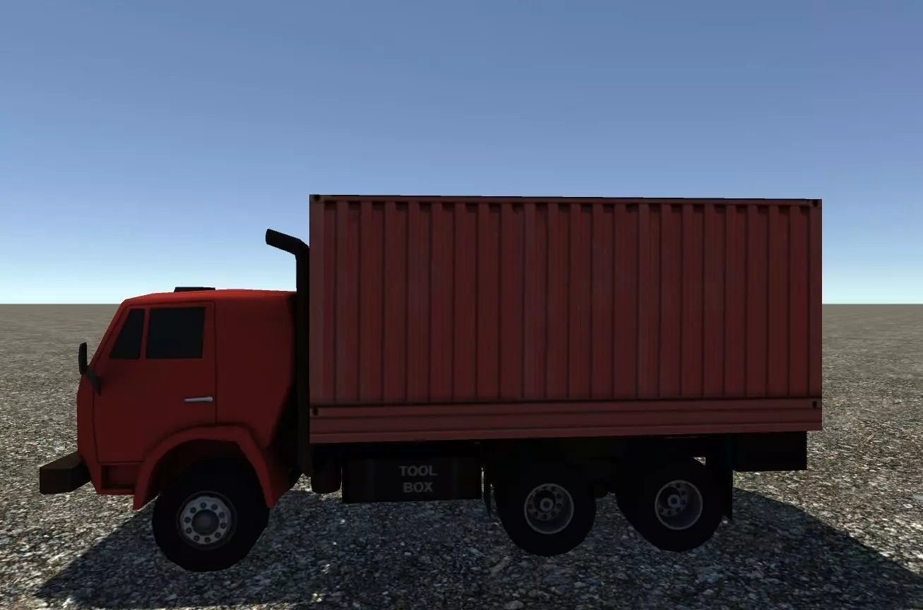 Industrial Small Truck Pack - V Low-poly 3D model_0