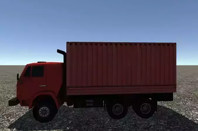 Industrial Small Truck Pack - V Low-poly 3D model