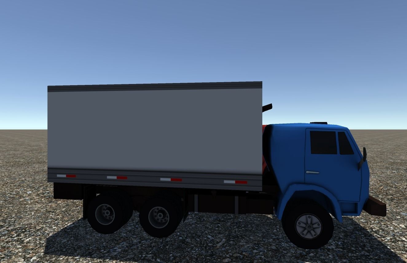 Industrial Small Truck Pack - V Low-poly 3D model_3