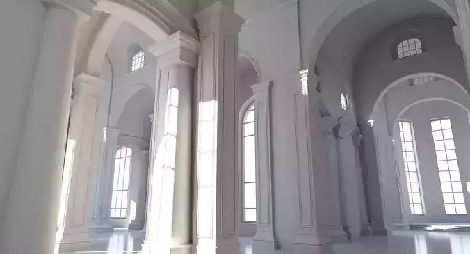 Classic Interior Scene 3D model