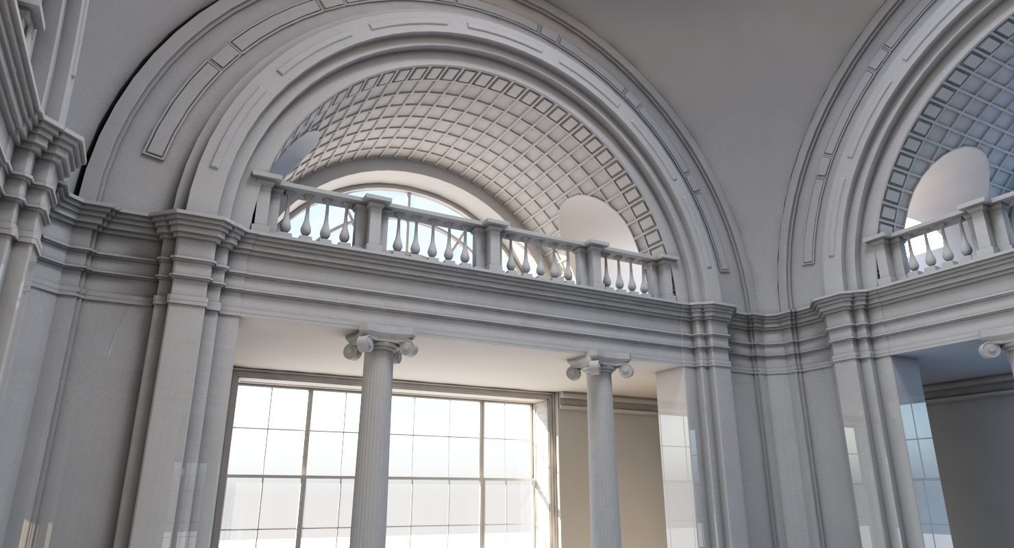 Classic Interior Scene 2018 3D model_8