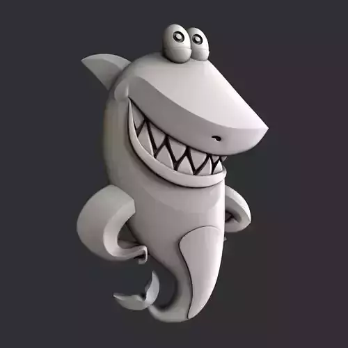3d STL models for 3d Printer  Shark