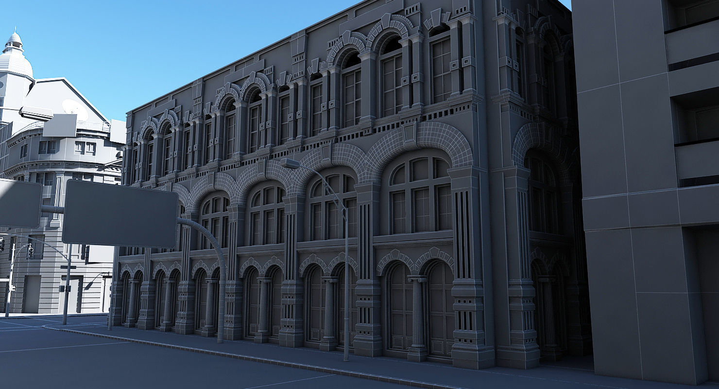 3D City Intersection 3D model_17