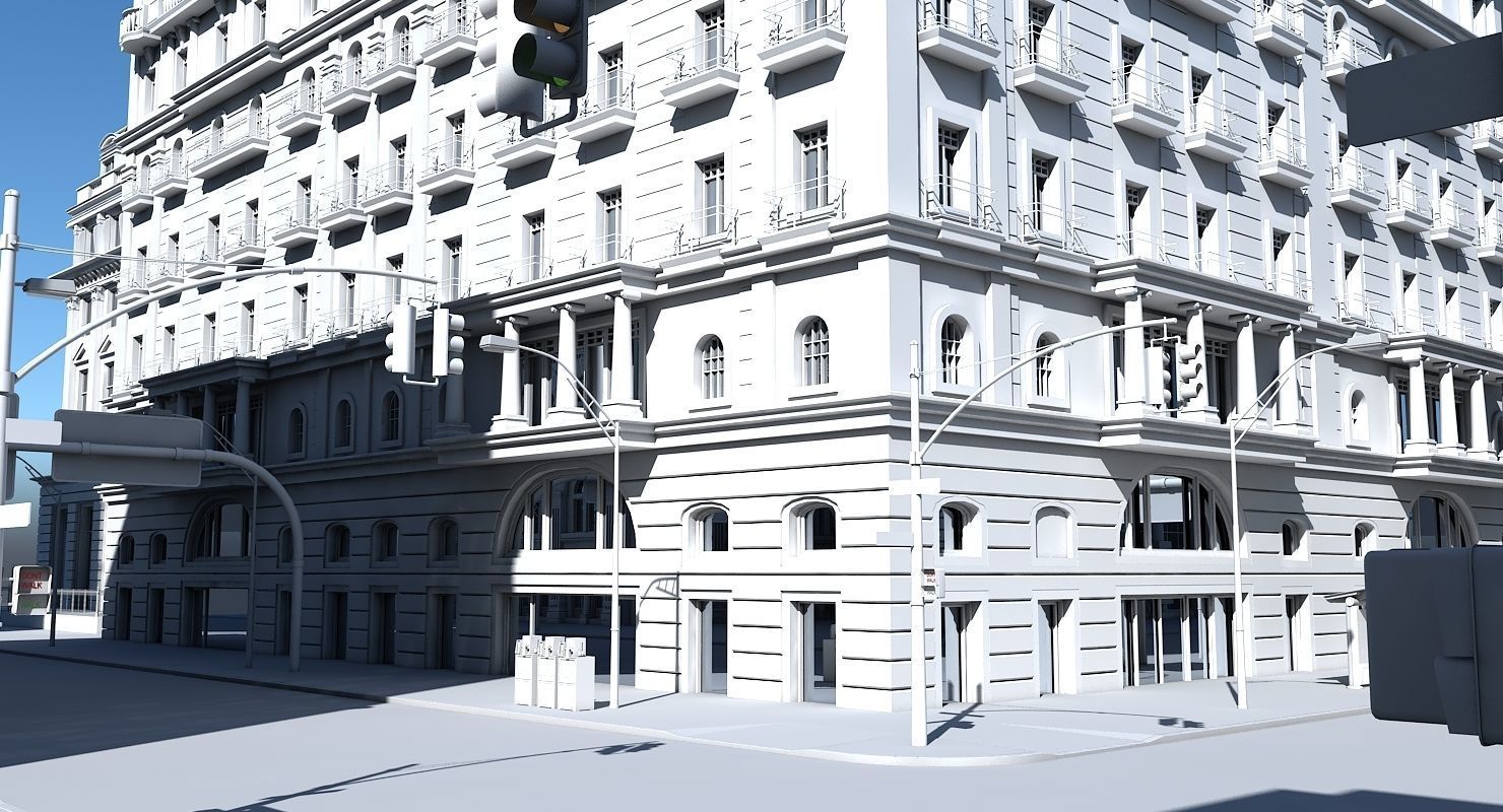 3D City Intersection 3D model_6