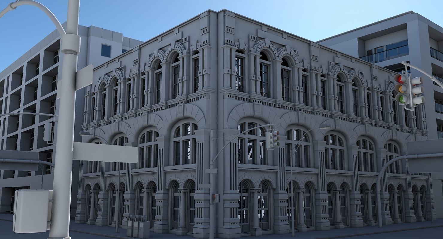 3D City Intersection 3D model_8