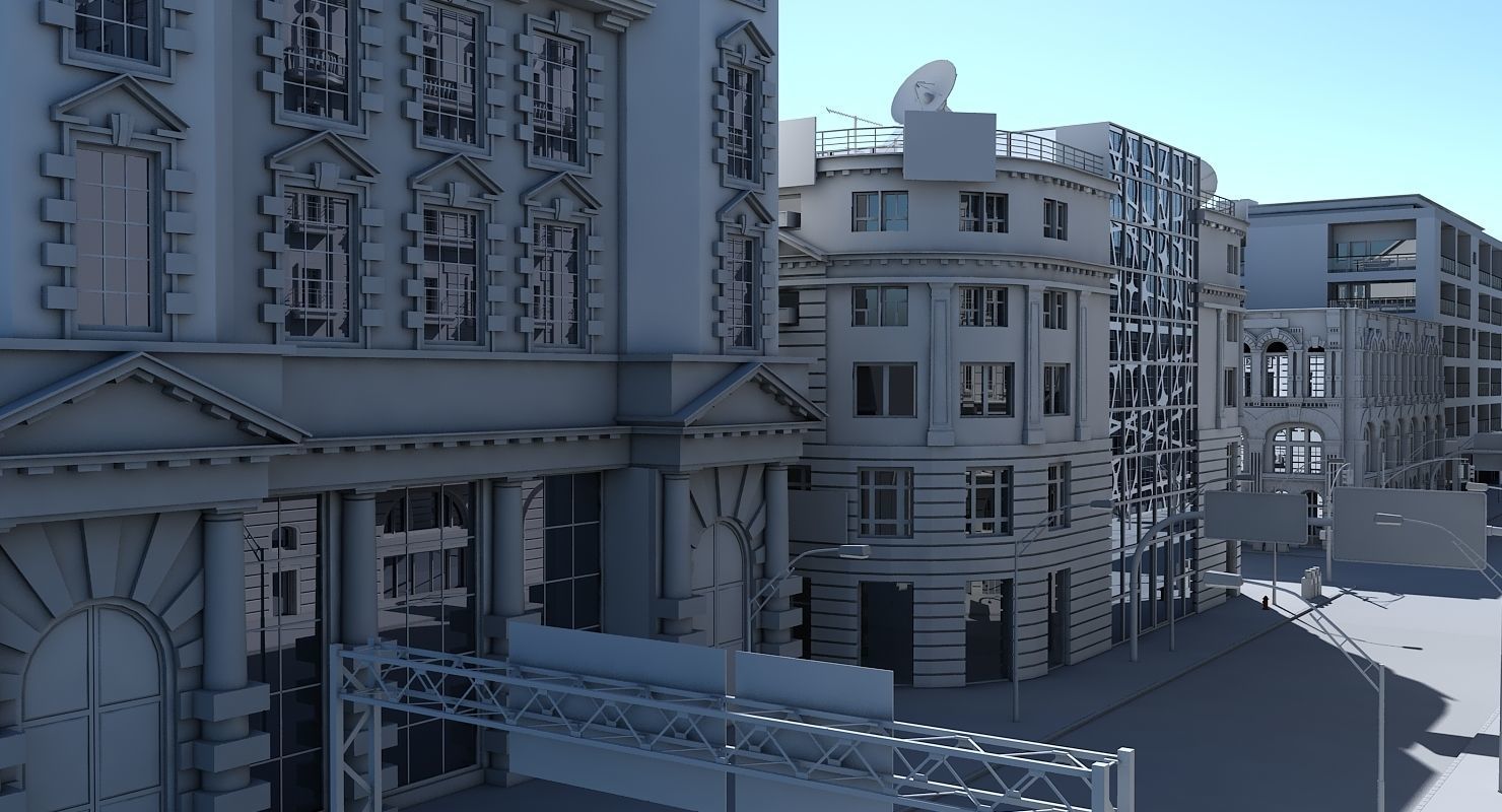 3D City Intersection 3D model_20