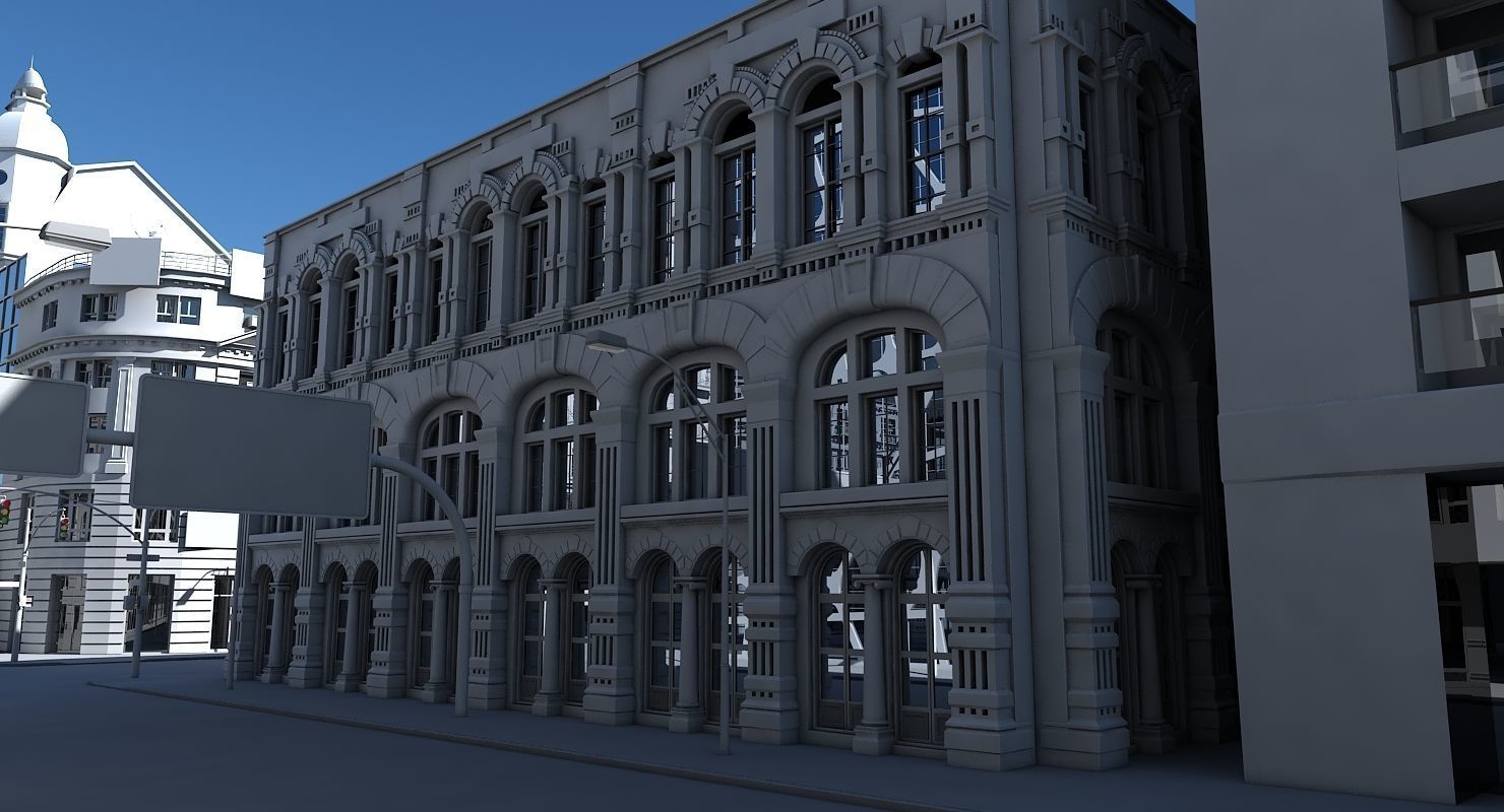 3D City Intersection 3D model_4