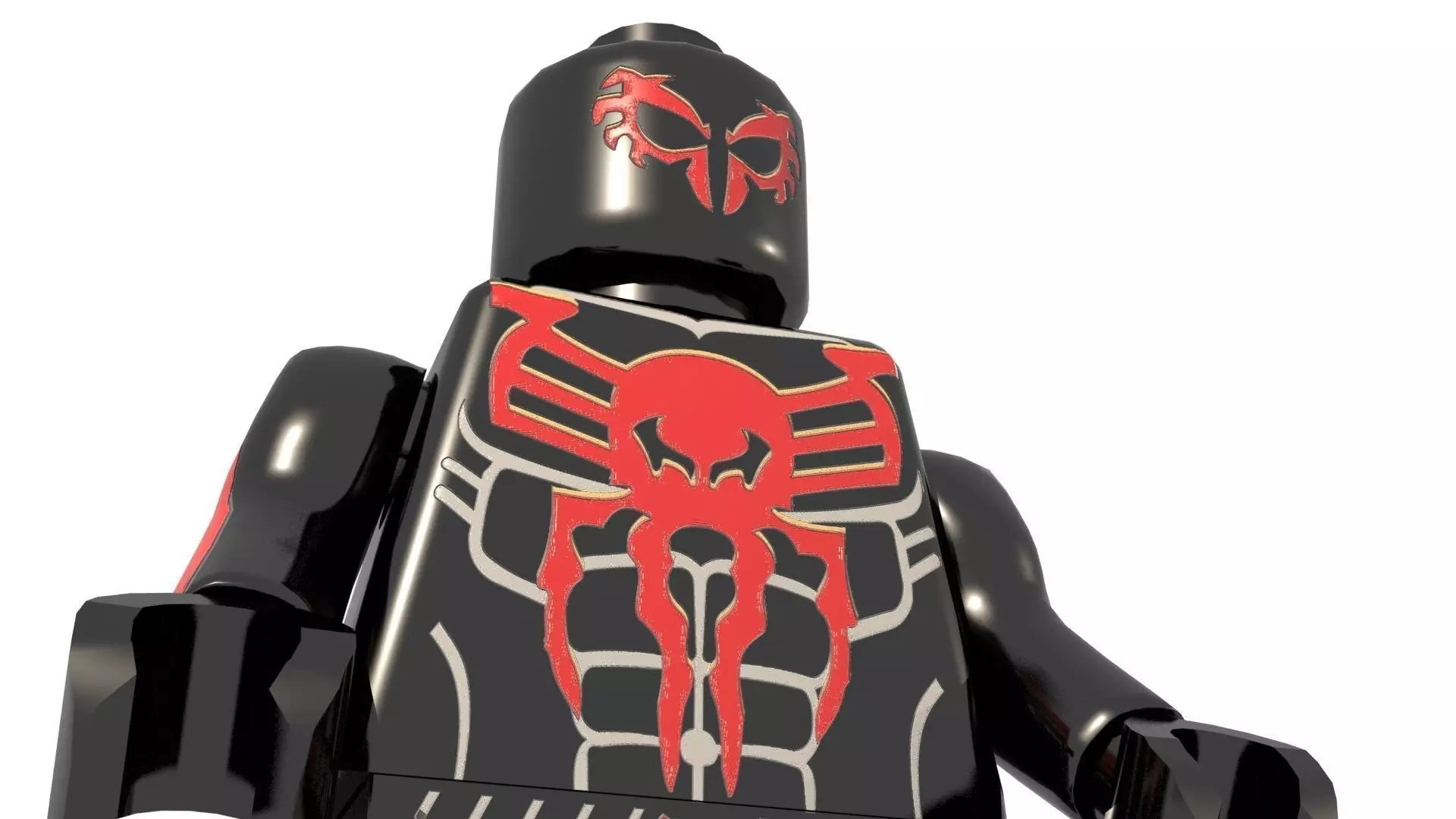 Lego Spiderman 2099 Low-poly 3D model