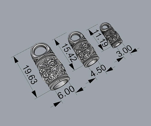 TASSEL CAPS 3D print model_3