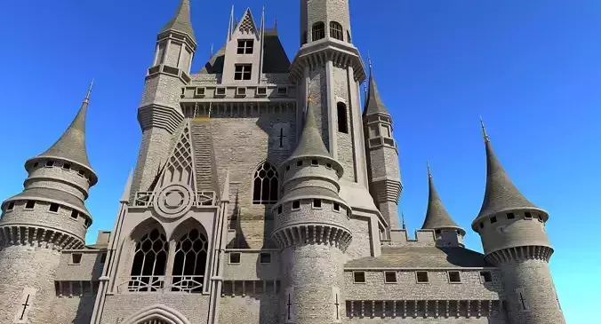 Castle 3D Model cinderella 3D model