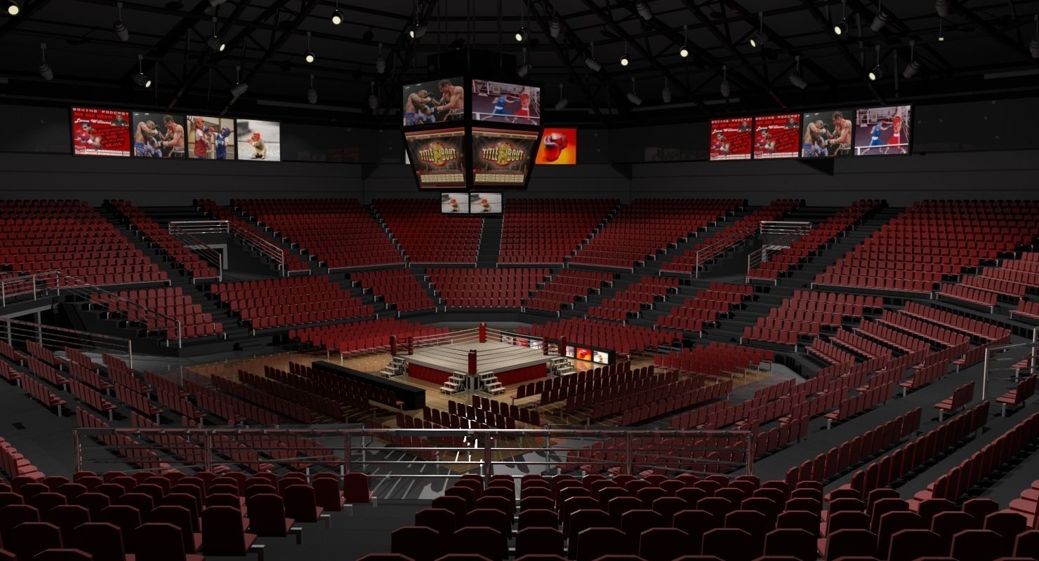 Boxing Arena 3D model 3D model_1