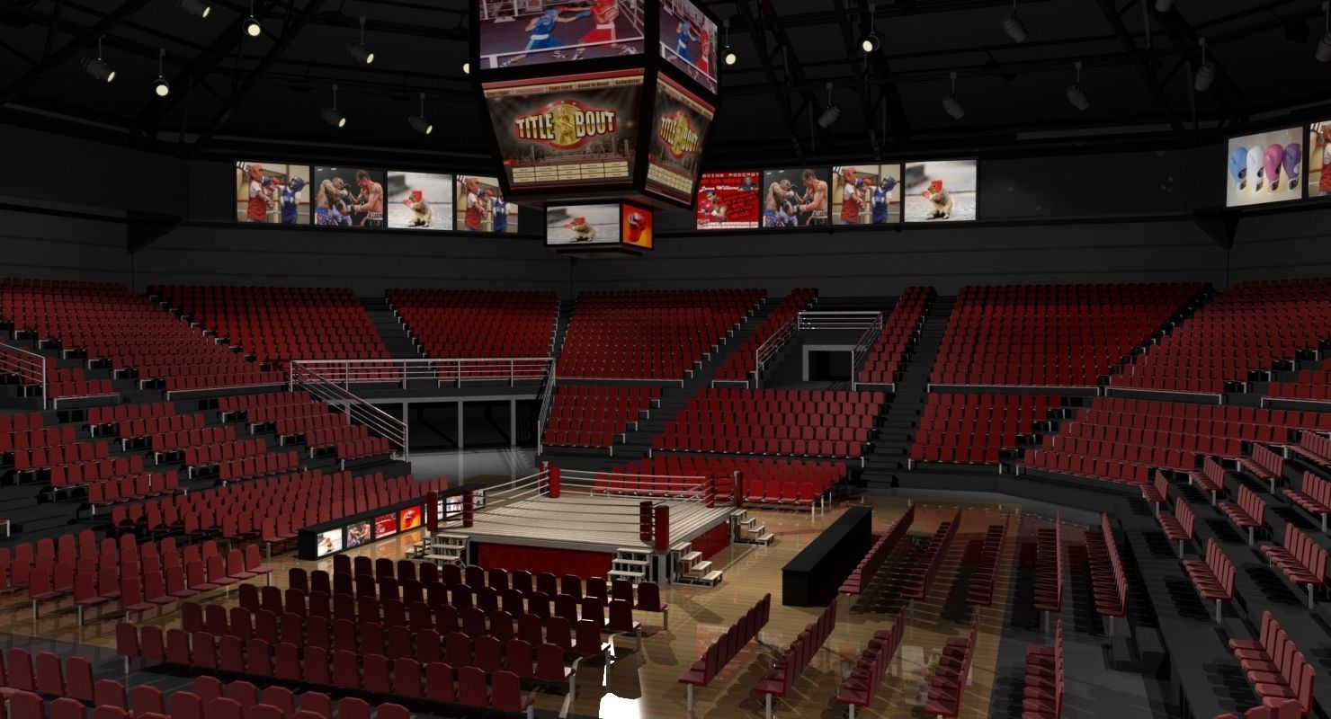 Boxing Arena 3D model 3D model_2