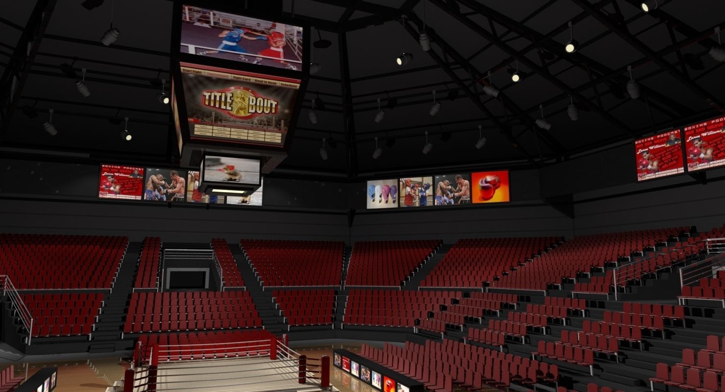 Boxing Arena 3D model 3D model_3