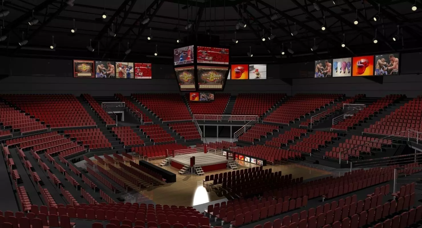 Boxing Arena 3D model 3D model_0