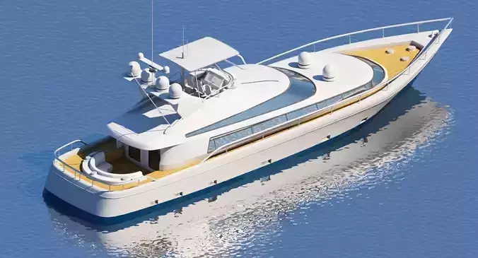 3D Boat motor yacht 3D model
