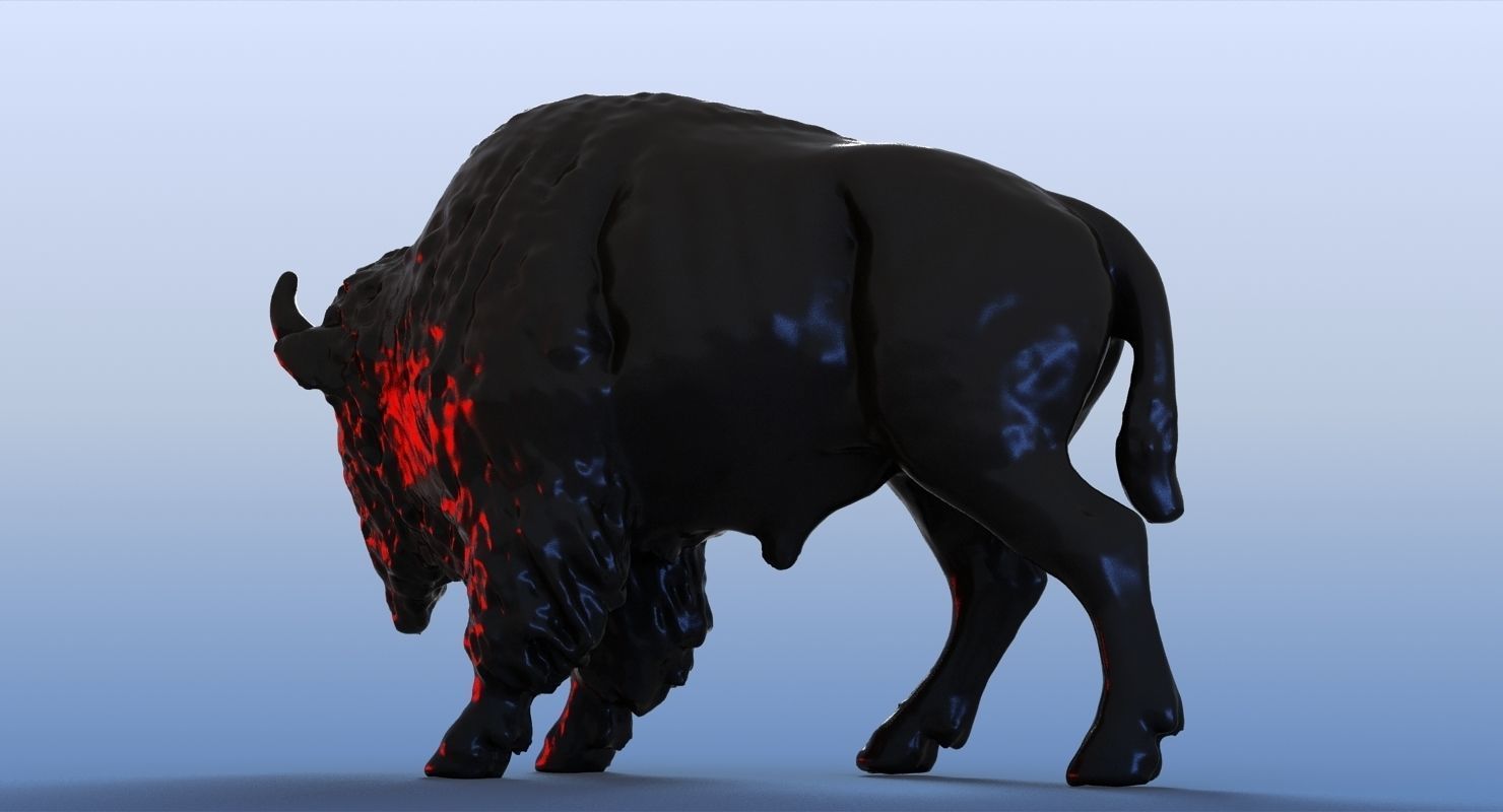 3D Bison 3D model_5