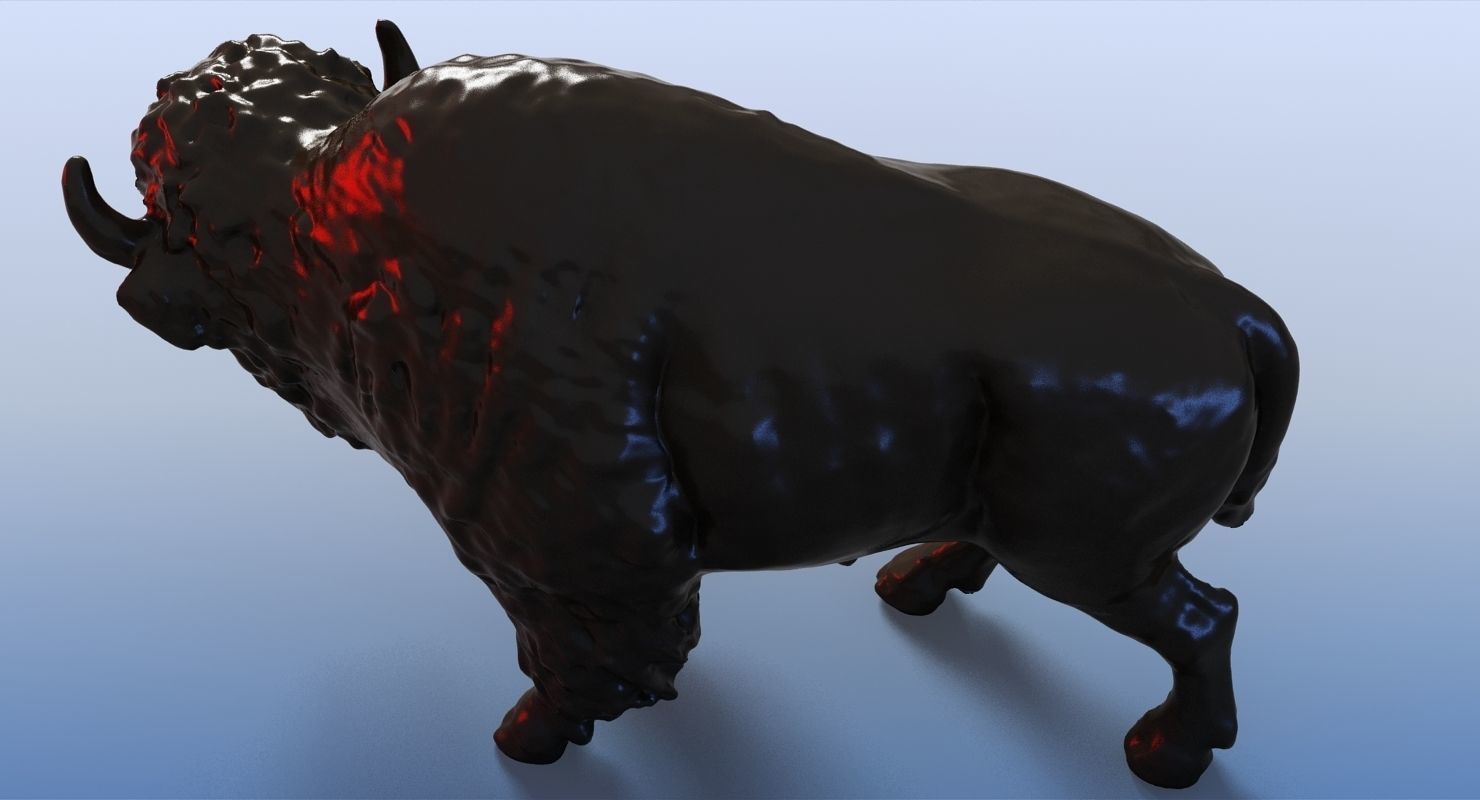 3D Bison 3D model_6