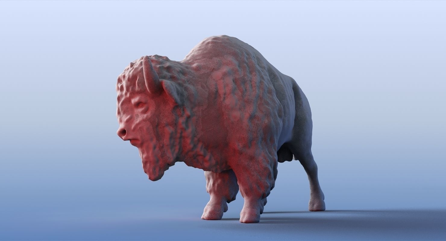 3D Bison 3D model_1