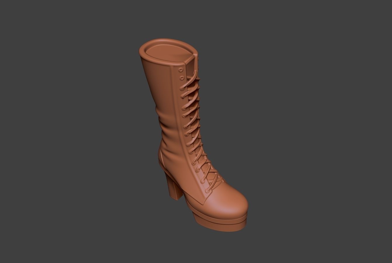 Stylized Boot 3 3D model_8