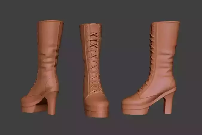 Stylized Boot 3 3D model