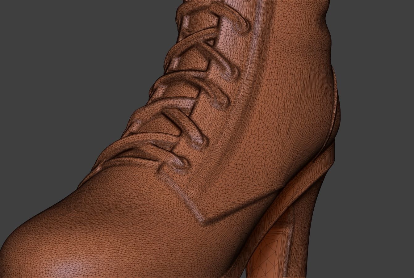 Stylized Boot 3 3D model_13
