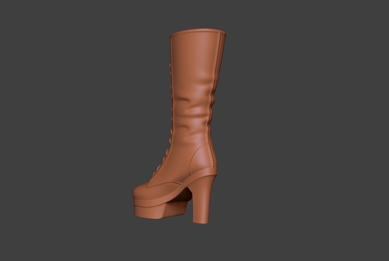 Stylized Boot 3 3D model_4