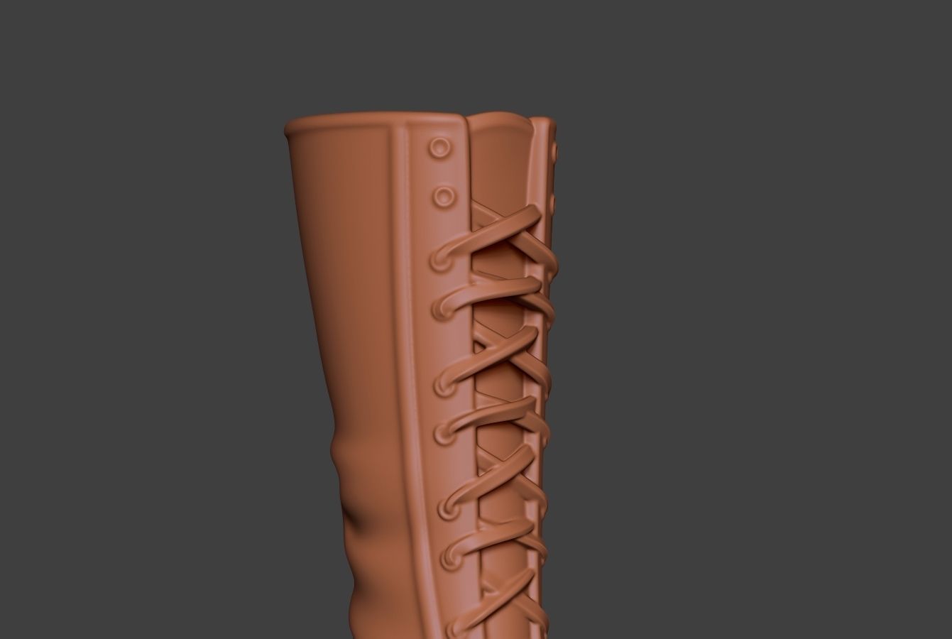 Stylized Boot 3 3D model_10