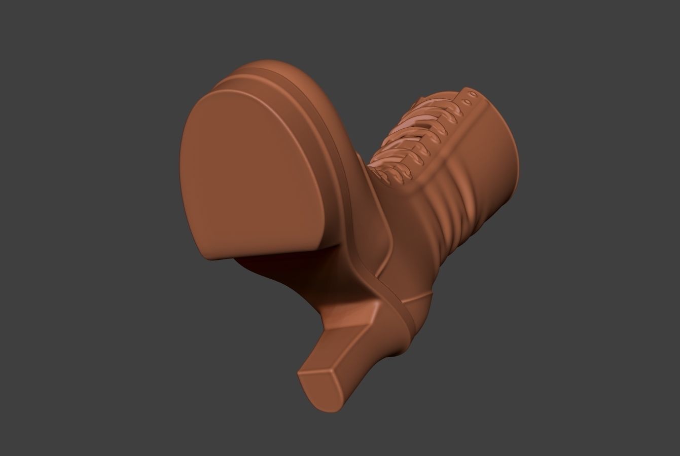 Stylized Boot 3 3D model_12