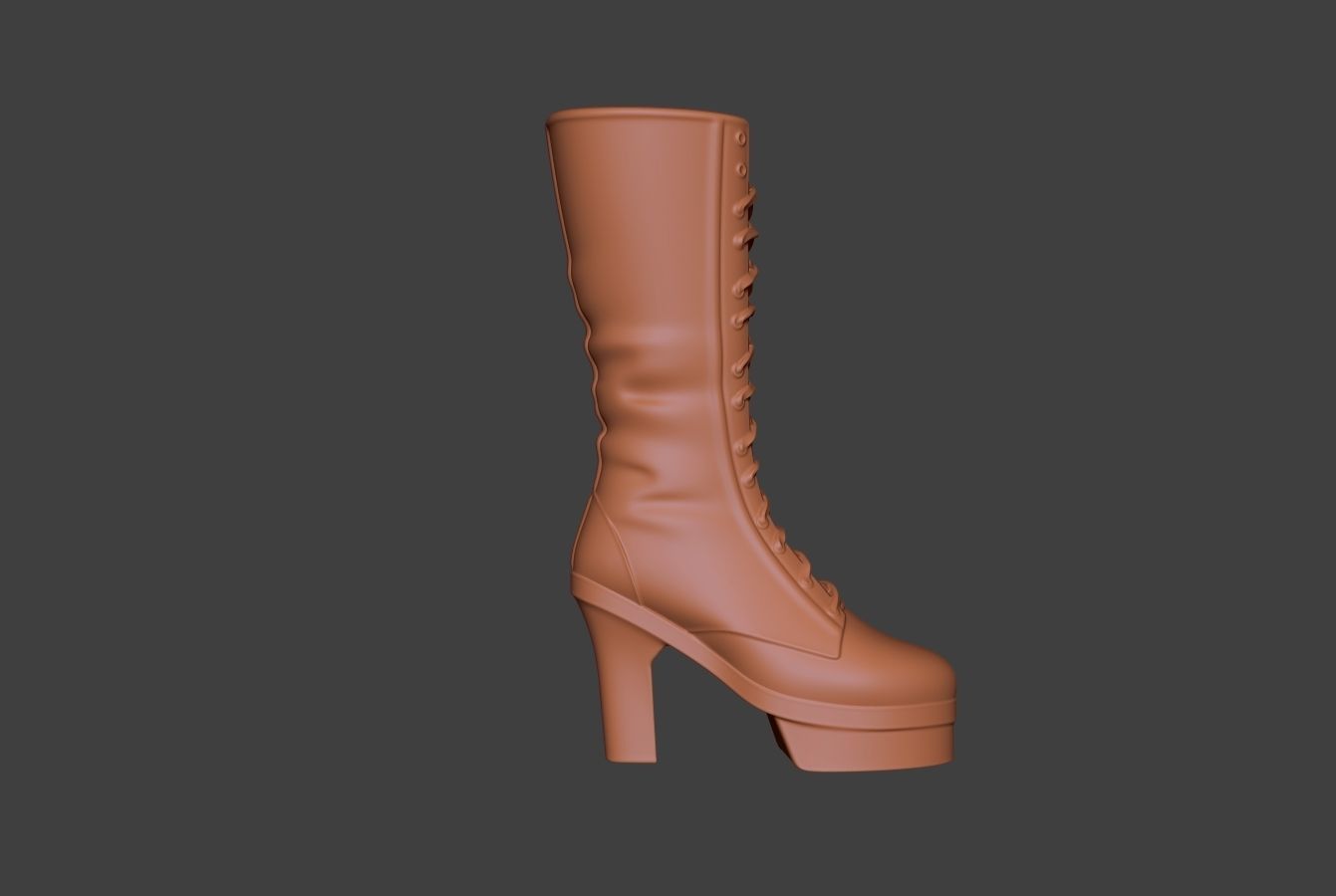 Stylized Boot 3 3D model_7
