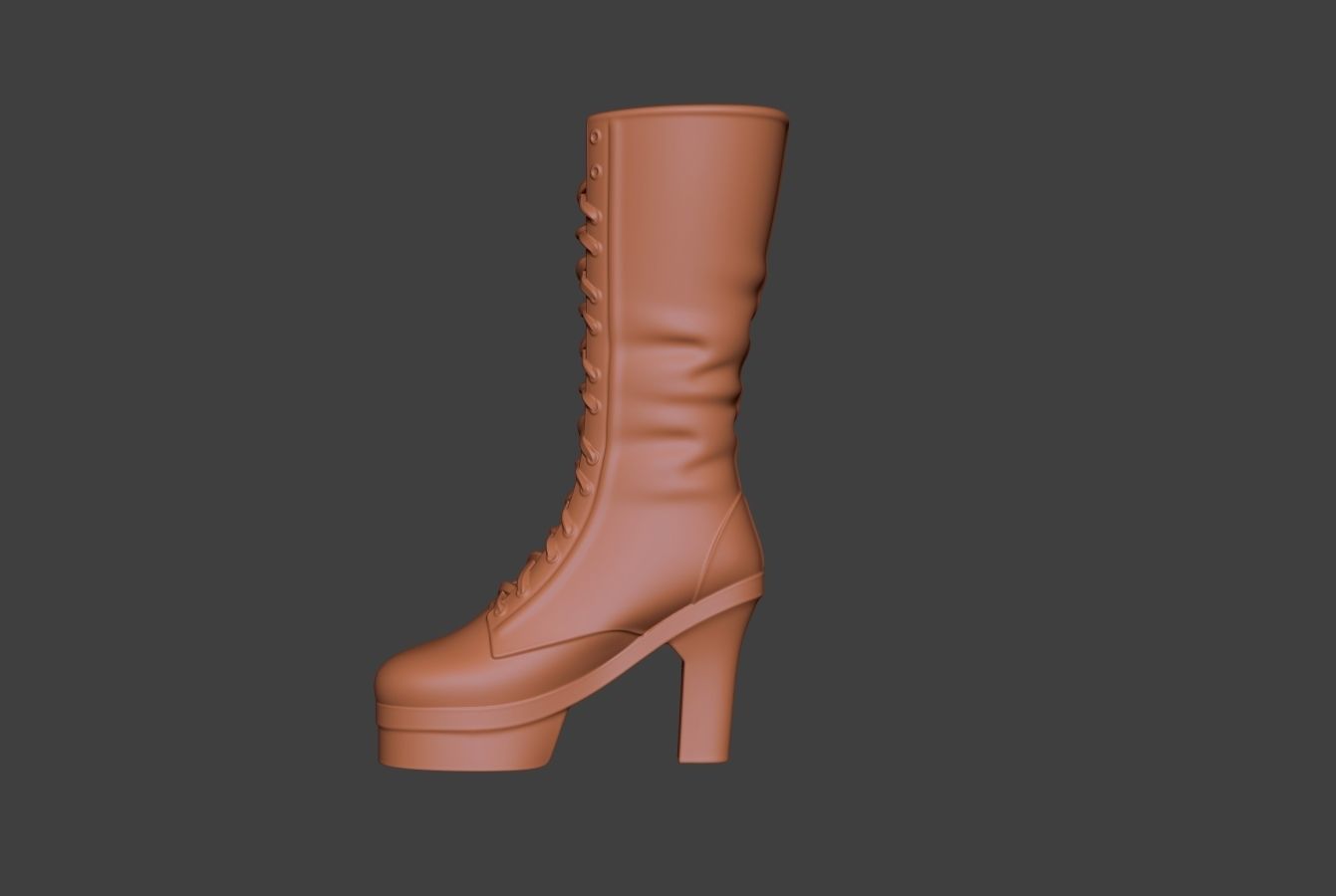Stylized Boot 3 3D model_3