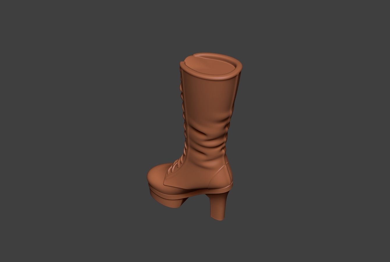 Stylized Boot 3 3D model_9