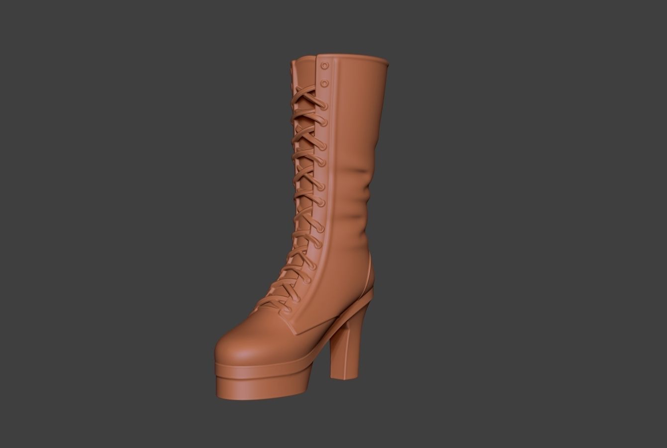 Stylized Boot 3 3D model_2