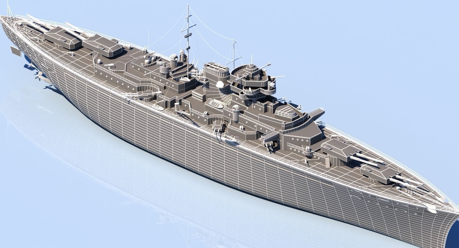Battle Ship 3D model_9