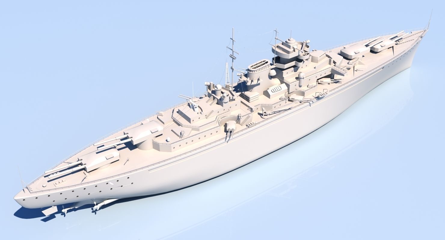 Battle Ship 3D model_4