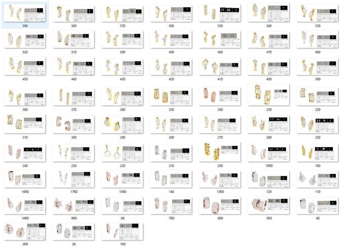 BULK-STL-EARRING 59 Files 3D print model